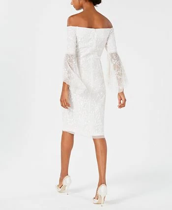 Adrianna Papell Women's Off-The-Shoulder Beaded Dress 2 Adrianna Papell Women's Off-The-Shoulder Beaded Dress - Image 2