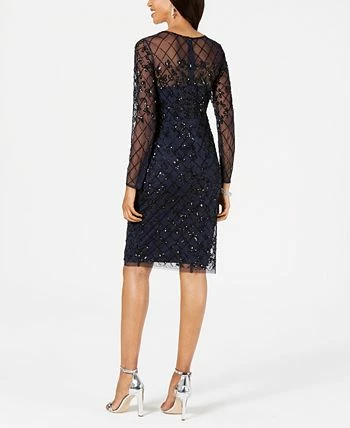 Adrianna Papell Women's Embellished Illusion Sheath Dress 2 Adrianna Papell Women's Embellished Illusion Sheath Dress - Image 2