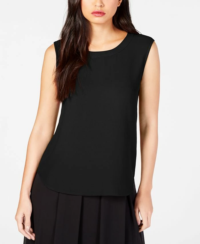 Anne Klein Scoop-Neck Shell 1 Anne Klein Scoop-Neck Shell