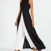 Adrianna Papell Colorblocked Overlay Jumpsuit