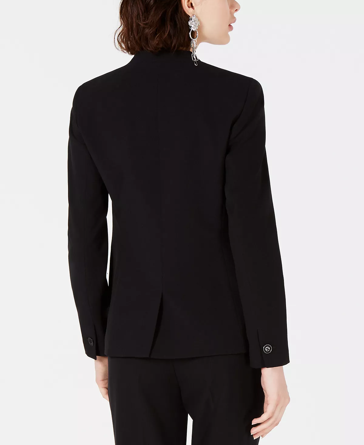 Bar III Women's Collarless Open-Front Blazer, Created For Macy's 3 Bar III Women's Collarless Open-Front Blazer, Created For Macy's - Image 3