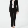 Bar III Women's Open-Front Jacket, Printed Blouse & Straight-Leg Pants, Created For Macy's
