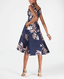 Adrianna Papell Jacquard Fit & Flare Dress -Anne Klein Sales Store 11867976 fpx