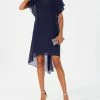 Adrianna Papell Chiffon-Overlay A-Line Dress
