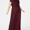 Adrianna Papell Us Size Bead-Illusion Blouson Dress