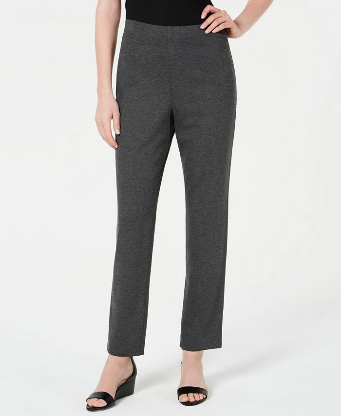 Karen Scott Port Pull-On Straight-Leg Pants, Created For Macy's 1 Karen Scott Port Pull-On Straight-Leg Pants, Created For Macy's