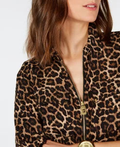 Michael Kors Leopard-Print Top, Regular And Petite Sizes -Anne Klein Sales Store 13826019 fpx