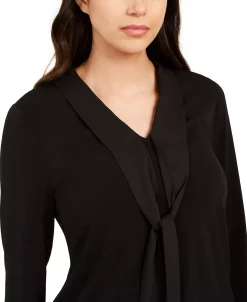 Charter Club Women's Tie Neck Top, Created For Macy's -Anne Klein Sales Store 14503425 fpx