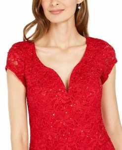 Connected Sequined Lace Sweetheart Sheath Dress -Anne Klein Sales Store 15196695 fpx