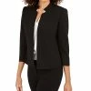 Anne Klein Star-Collar Open-Front Blazer