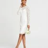 Adrianna Papell Beaded Illusion Sheath Dress