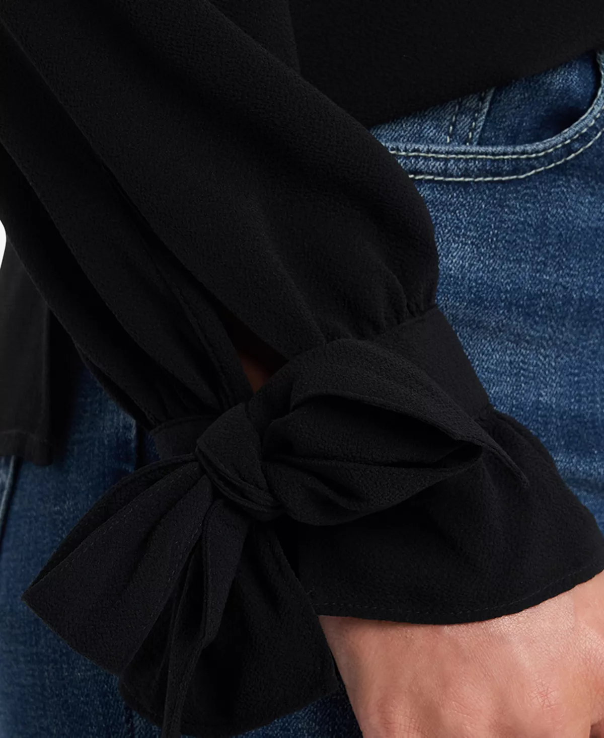 CeCe Tie-Cuff Top 4 CeCe Tie-Cuff Top - Image 4