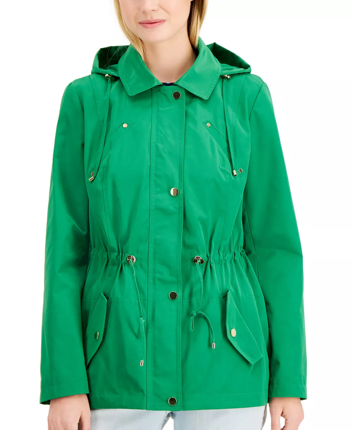 Charter Club Women's Water-Resistant Hooded Anorak Jacket, Created For Macy's 7 Charter Club Women's Water-Resistant Hooded Anorak Jacket, Created For Macy's - Image 7