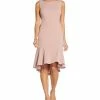 Adrianna Papell Metallic-Knit Cowl-Back Fit & Flare Dress