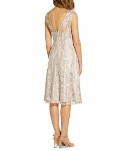 Adrianna Papell Embroidered A-Line Dress 7 Adrianna Papell Embroidered A-Line Dress -Anne Klein Sales Store 18890450 fpx