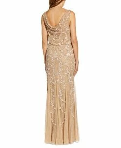 Adrianna Papell Embellished Cowl-Back Gown -Anne Klein Sales Store 18891093 fpx