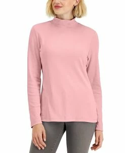 Karen Scott Mock-Neck Top, Created For Macy's