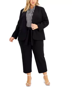 Bar III Trendy Plus Size Open-Front Blazer, Created For Macy's -Anne Klein Sales Store 19288752 fpx