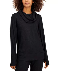 ID Ideology Women's Mushy Knit Cowlneck Top, Created For Macy's 6 ID Ideology Women's Mushy Knit Cowlneck Top, Created For Macy's -Anne Klein Sales Store 19475027 fpx