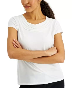 Kasper Women's Cowl-Neck Short-Sleeve Top -Anne Klein Sales Store 19531036 fpx