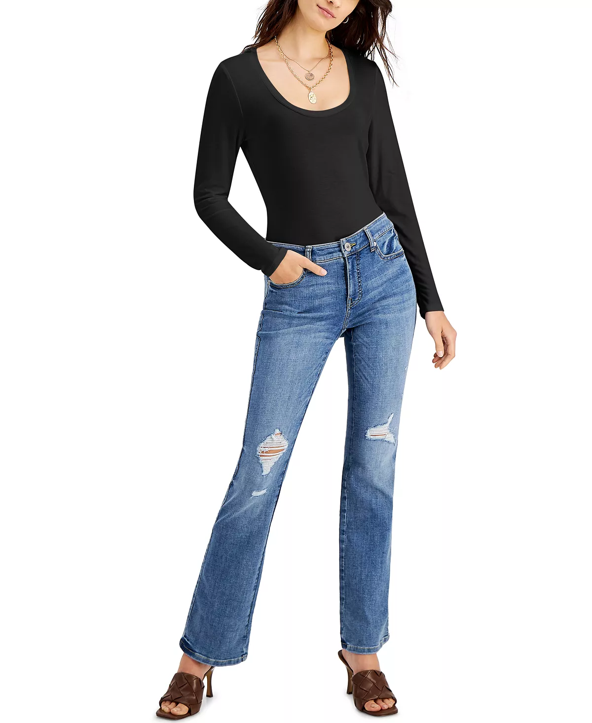 INC International Concepts Women's Scoop-Neck Top, Created For Macy's 4 INC International Concepts Women's Scoop-Neck Top, Created For Macy's - Image 4