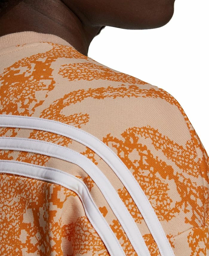 ADIDAS Women's Future Icons Animal-Print Sweatshirt 4 ADIDAS Women's Future Icons Animal-Print Sweatshirt - Image 4