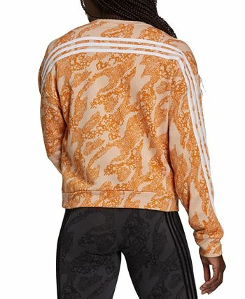 ADIDAS Women's Future Icons Animal-Print Sweatshirt 2 ADIDAS Women's Future Icons Animal-Print Sweatshirt - Image 2