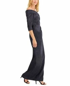 Adrianna Papell Off-The-Shoulder Gown 7 Adrianna Papell Off-The-Shoulder Gown -Anne Klein Sales Store 19829443 fpx
