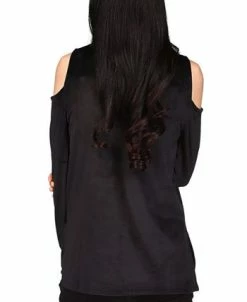 Michael Kors Velour Cold-Shoulder Sweatshirt -Anne Klein Sales Store 19868384 fpx