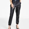 Bar III Faux-Leather Jogger Pants, Created For Macy's
