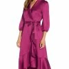 Adrianna Papell Shawl-Collar Wrap Dress