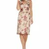 Adrianna Papell Floral-Print Cutout Sheath Dress