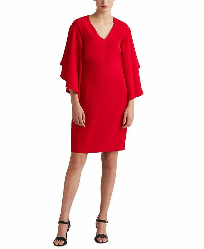Lauren Ralph Lauren Ffle-Sleeve Cocktail Dress 1 Lauren Ralph Lauren Ffle-Sleeve Cocktail Dress
