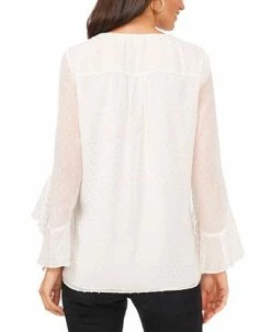 Vince Camuto Lip-Dot Bell-Sleeve Top -Anne Klein Sales Store 20195325 fpx