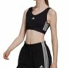 ADIDAS Women's Essentials 3-Stripes Crop Top