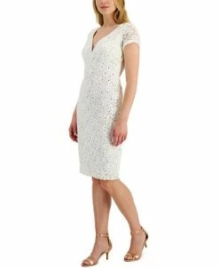 Connected Sequined Lace Sweetheart Sheath Dress -Anne Klein Sales Store 20384744 fpx
