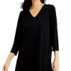 Alfani 3/4 Sleeve V-Neck Tunic, Created For Macy's