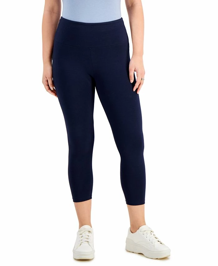 Style & Co Women's High-Rise Capri Leggings, Created For Macy's 1 Style & Co Women's High-Rise Capri Leggings, Created For Macy's