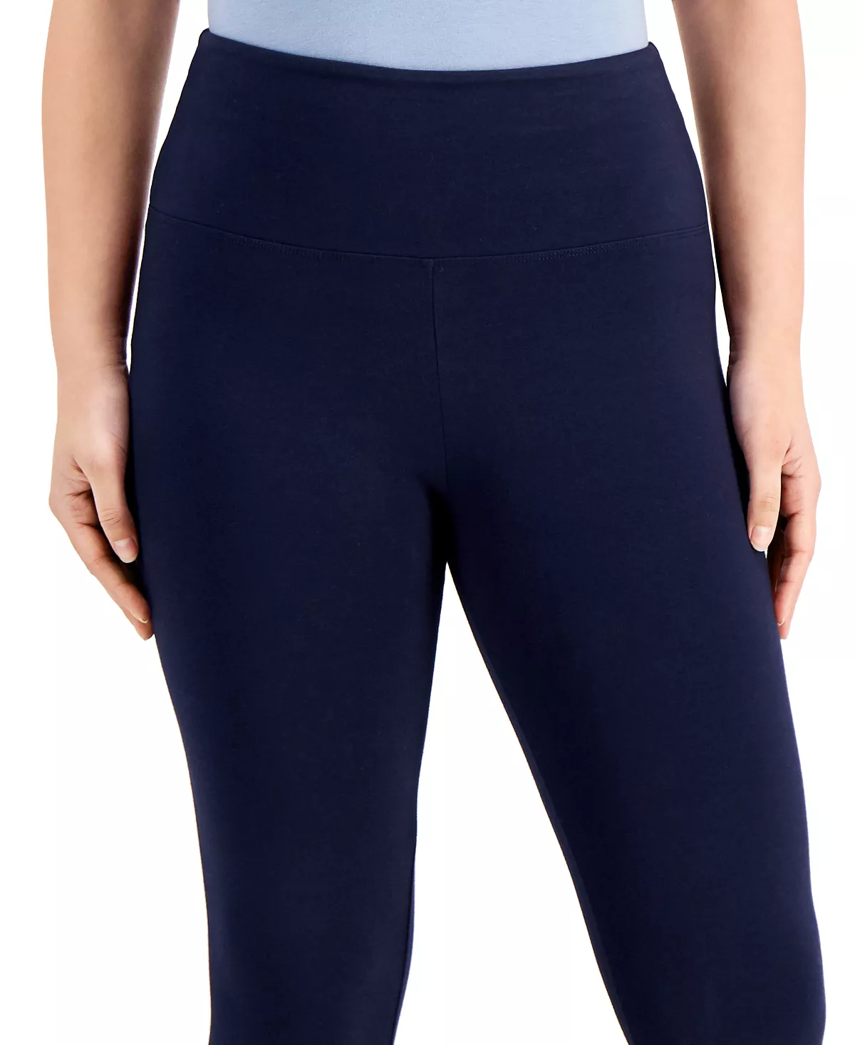 Style & Co Women's High-Rise Capri Leggings, Created For Macy's 4 Style & Co Women's High-Rise Capri Leggings, Created For Macy's - Image 4