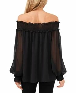 CeCe Smocked Off-The-Shoulder Top -Anne Klein Sales Store 20656195 fpx