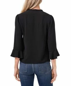 CeCe Ruffle-Sleeve Top -Anne Klein Sales Store 20669339 fpx