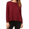 1.STATE Long Sleeve Tie Back Cozy Top