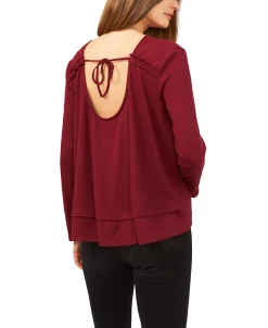 1.STATE Long Sleeve Tie Back Cozy Top -Anne Klein Sales Store 20690274 fpx