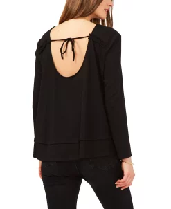 1.STATE Long Sleeve Tie Back Cozy Top -Anne Klein Sales Store 20690278 fpx