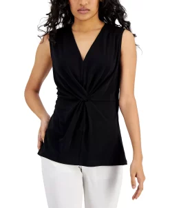 Alfani Twist-Front Sleeveless Top, Created For Macy's -Anne Klein Sales Store 20708127 fpx