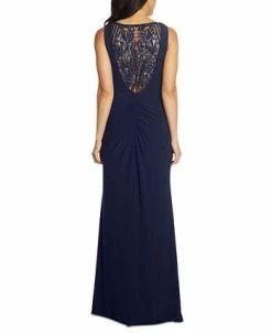 Adrianna Papell Embellished-Back Asymmetrical Gown -Anne Klein Sales Store 20746769 fpx