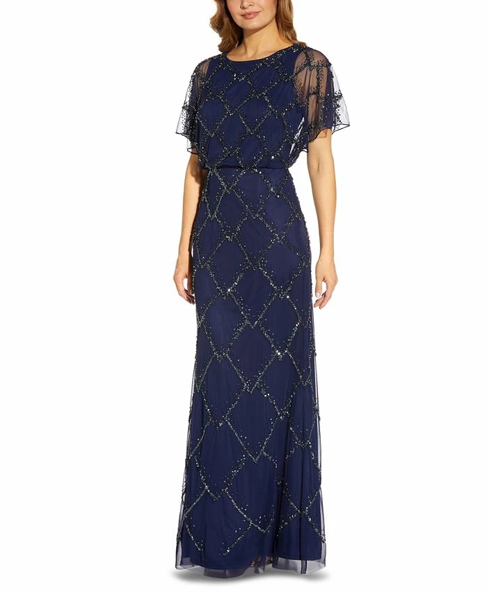 Adrianna Papell Beaded Evening Gown 1 Adrianna Papell Beaded Evening Gown