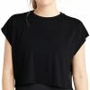 Champion Women's Mesh-Trim Cropped T-Shirt