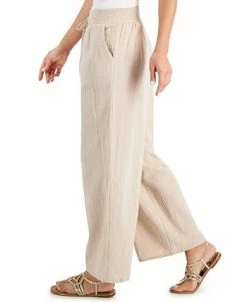 JM Collection Wide Leg Gauze Pants, Created For Macy's -Anne Klein Sales Store 20931428 fpx