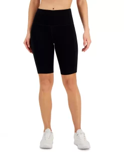 ID Ideology Womens 10 Compression Bike Shorts, Regular & Petite, Created For Macy's